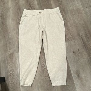 Lululemon Cream Textured Joggers